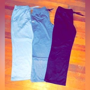 3 pair women’s size L, Under Armor Sweatpants. Great Condition!